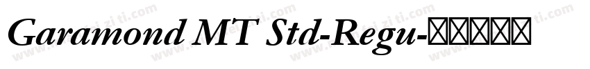 Garamond MT Std-Regu字体转换